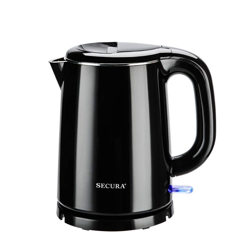 Secura Electric Kettle Water Boiler for Tea Coffee Stainless Steel 1.5L  Large Cordless Hot Water Pot BPA Free with Auto Shut-Off Boil-Dry  Protection